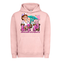 Pigment Salmon lpn licensed practical nurse Urban Hoodie - AdoDesignShop