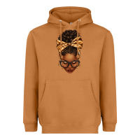 Meerkat plaid bandana afro woman Heavyweight Hoodie - texasbilliewilder