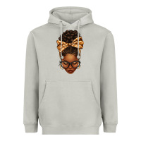 Moon Dust plaid bandana afro woman Heavyweight Hoodie - texasbilliewilder
