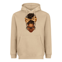 Mushroom plaid bandana afro woman Heavyweight Hoodie - texasbilliewilder