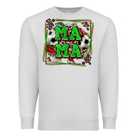 Dove Grey soccer mama with leopard Premium Sweatshirt - Zillion Design Studio