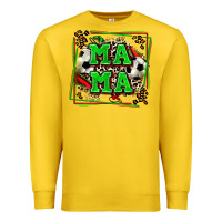 Lemon soccer mama with leopard Premium Sweatshirt - Zillion Design Studio