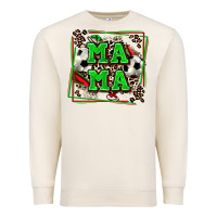 Sandshell soccer mama with leopard Premium Sweatshirt - Zillion Design Studio