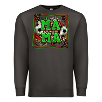 Smoke soccer mama with leopard Premium Sweatshirt - Zillion Design Studio