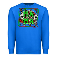 True Royal soccer mama with leopard Premium Sweatshirt - Zillion Design Studio