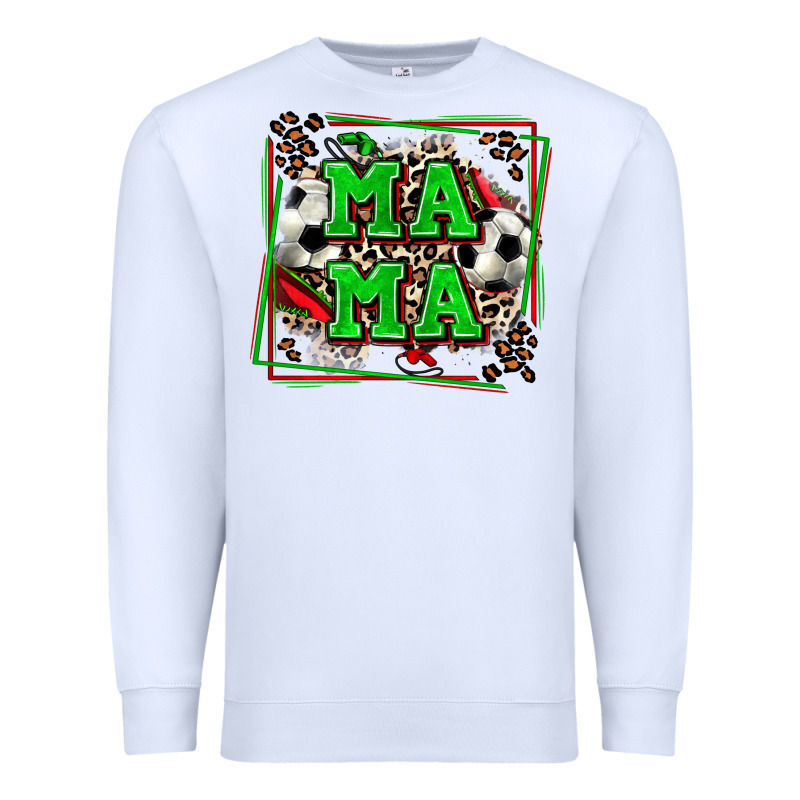 Soccer Mama With Leopard Premium Sweatshirt by Zillion Design Studio | Teevron
