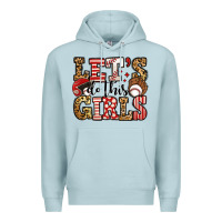 Blue Mist let's do this girls baseball Premium Hoodie - Jasminsmagicworld