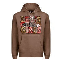 Chestnut let's do this girls baseball Premium Hoodie - Jasminsmagicworld