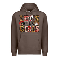 Coffee let's do this girls baseball Premium Hoodie - Jasminsmagicworld