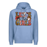 Colony Blue let's do this girls baseball Premium Hoodie - Jasminsmagicworld