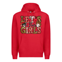 Red let's do this girls baseball Premium Hoodie - Jasminsmagicworld