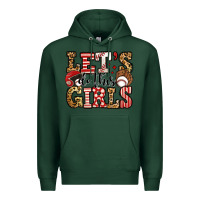 Sports Green let's do this girls baseball Premium Hoodie - Jasminsmagicworld