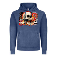 Vintage Denim firefighter skull Vintage Hoodie - AdoDesignShop