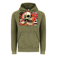 Vintage Olive firefighter skull Vintage Hoodie - AdoDesignShop