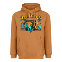 Meerkat quilting life western Heavyweight Hoodie - texasbilliewilder