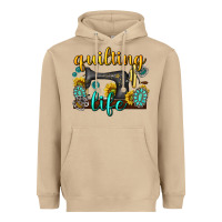 Mushroom quilting life western Heavyweight Hoodie - texasbilliewilder