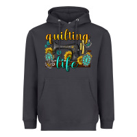 Smoke quilting life western Heavyweight Hoodie - texasbilliewilder
