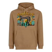 Toasted Coconut quilting life western Heavyweight Hoodie - texasbilliewilder