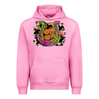 Fuchsia Pink halloween horseshoe Urban Hoodie - JahusDesignShop