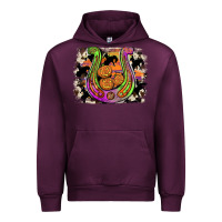 Mauve Wine halloween horseshoe Urban Hoodie - JahusDesignShop