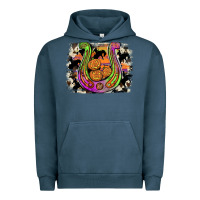 Pigment Midnight Navy halloween horseshoe Urban Hoodie - JahusDesignShop