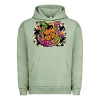 Pigment Oil Green halloween horseshoe Urban Hoodie - JahusDesignShop