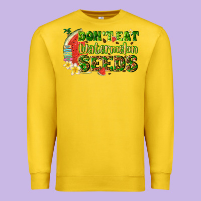Dont Eat Watermelon Seeds With Summer Premium Sweatshirt Designed By Texasbilliewilder