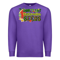 Purple dont eat watermelon seeds with summer Premium Sweatshirt - texasbilliewilder