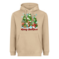 Mushroom merry christmas rabbits Heavyweight Hoodie - Zillion Design Studio