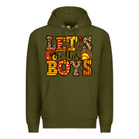 Army Green let's do this boys softball Premium Hoodie - Jasminsmagicworld