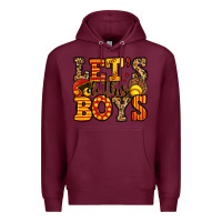 Burgundy let's do this boys softball Premium Hoodie - Jasminsmagicworld