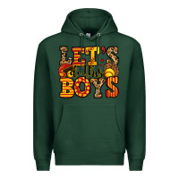 Sports Green let's do this boys softball Premium Hoodie - Jasminsmagicworld
