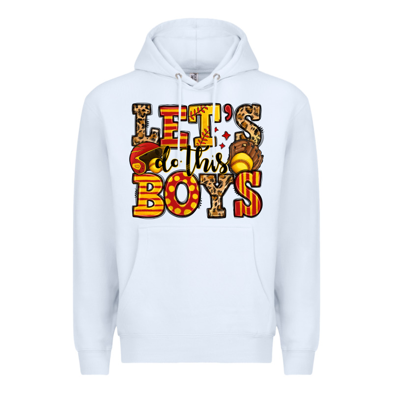 Let's Do This Boys Softball Premium Hoodie by Jasminsmagicworld | Teevron