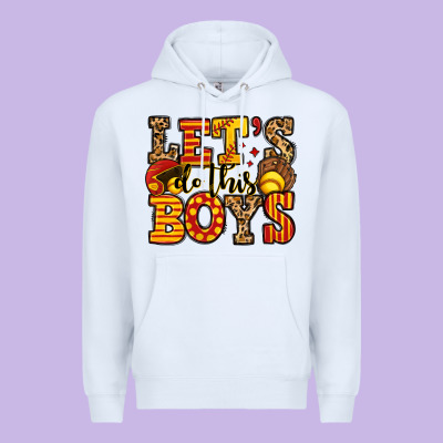 Let's Do This Boys Softball Premium Hoodie Designed By Jasminsmagicworld