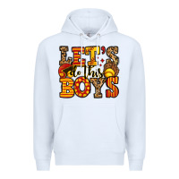 White let's do this boys softball Premium Hoodie - Jasminsmagicworld