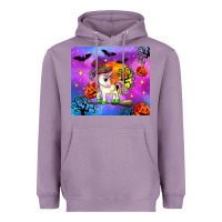 Lavender halloween unicorn Heavyweight Hoodie - Zillion Design Studio