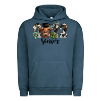 Pigment Midnight Navy highland cow 2022 Urban Hoodie - JahusDesignShop