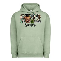 Pigment Oil Green highland cow 2022 Urban Hoodie - JahusDesignShop