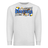 Oatmeal Heather brother volleyball Premium Sweatshirt - Zillion Design Studio