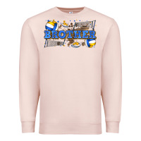 Pale Pink brother volleyball Premium Sweatshirt - Zillion Design Studio