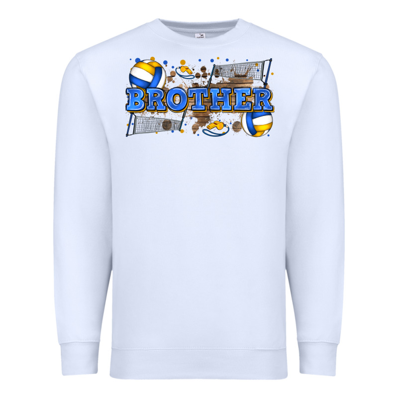 Brother Volleyball Premium Sweatshirt by Zillion Design Studio | Teevron
