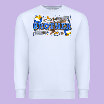 Brother Volleyball Premium Sweatshirt Designed By Zillion Design Studio