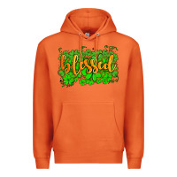 Carrot blessed with  shamrocks Premium Hoodie - AdoDesignShop