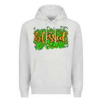 Dove Grey blessed with  shamrocks Premium Hoodie - AdoDesignShop