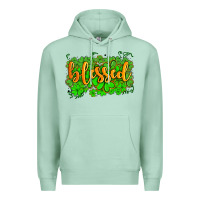 Seafoam blessed with  shamrocks Premium Hoodie - AdoDesignShop
