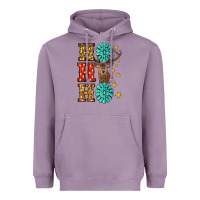 Lavender Gemstone And Reindeer Christmas Ho Ho Ho Heavyweight Hoodie - RanaPortraitStore