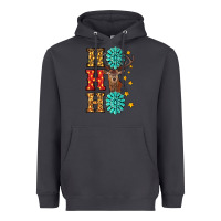 Smoke Gemstone And Reindeer Christmas Ho Ho Ho Heavyweight Hoodie - RanaPortraitStore