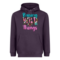 Plum raising wild things Heavyweight Hoodie - texasbilliewilder
