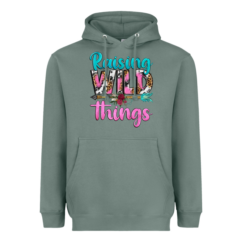 Raising Wild Things Heavyweight Hoodie by texasbilliewilder | Teevron