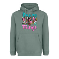 Sage raising wild things Heavyweight Hoodie - texasbilliewilder
